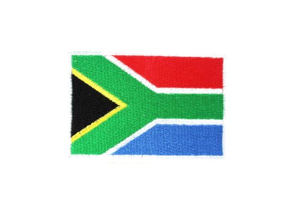 Patch South-Africa Flag อาร์มติดเสื้อปักลายธงชาติแอฟริกาใต้ สไตล์ราสต้า-เรกเก้